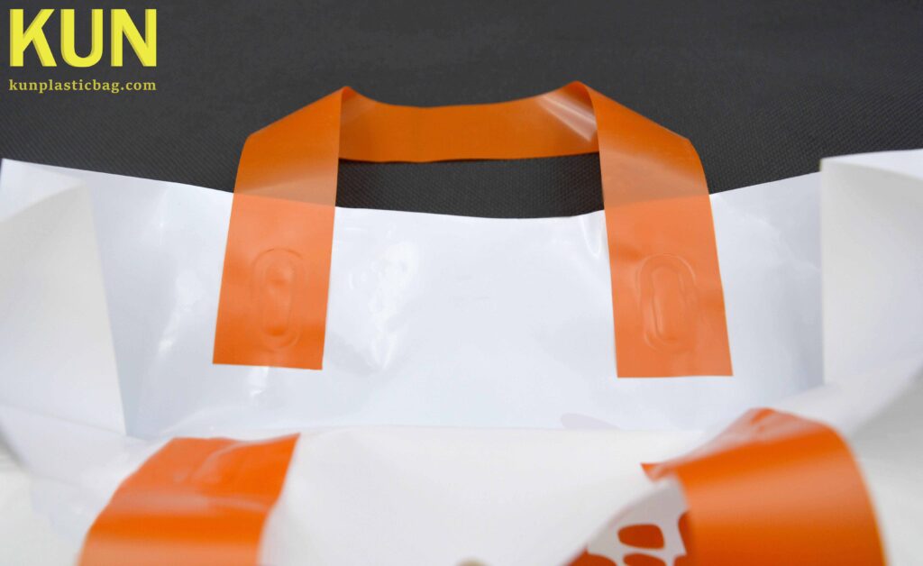 Custom Printed Soft Loop Handle Plastic Bags