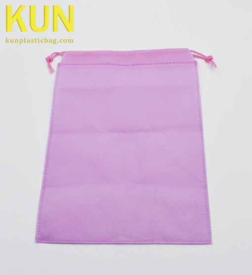 Pink Drawstring Nonwoven Bags