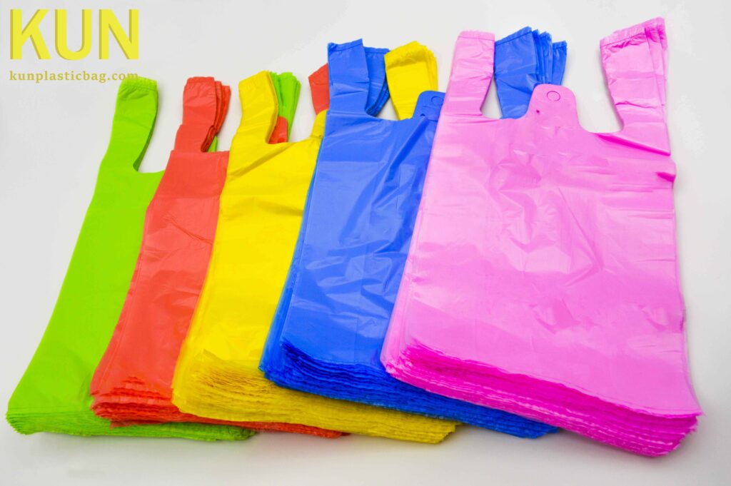 Colored T-shirt Bags