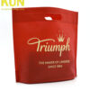 Red Die Cut Nonwoven Bags