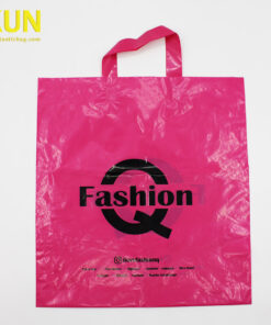 Pink Soft Loop Handle Shopping Bags