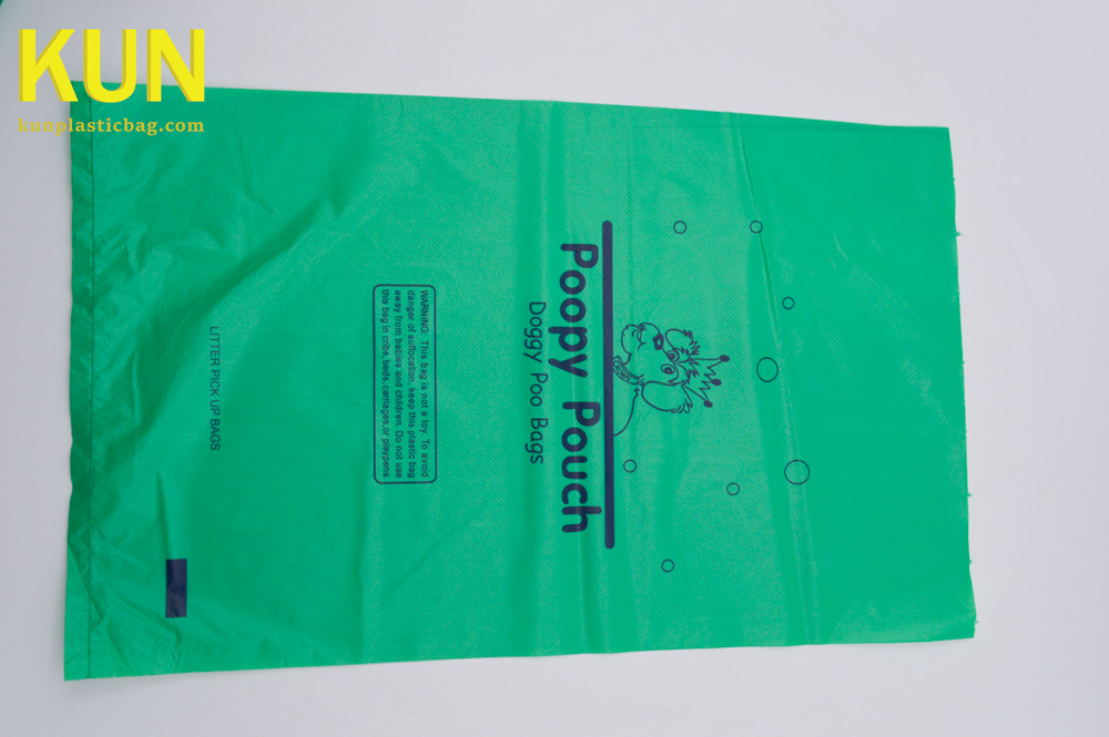 Rolled plastic bags for dog waste - Kun Plastic Bag Company