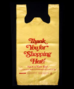 Yellow HDPE Plastic Bag For Shopping